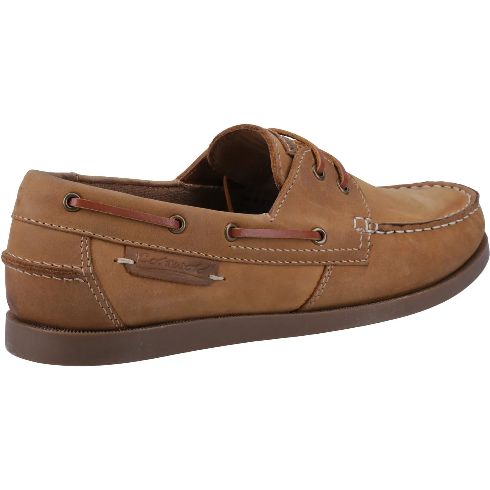 Cotswold Bartrim Leather Men's Camel Boat Shoes