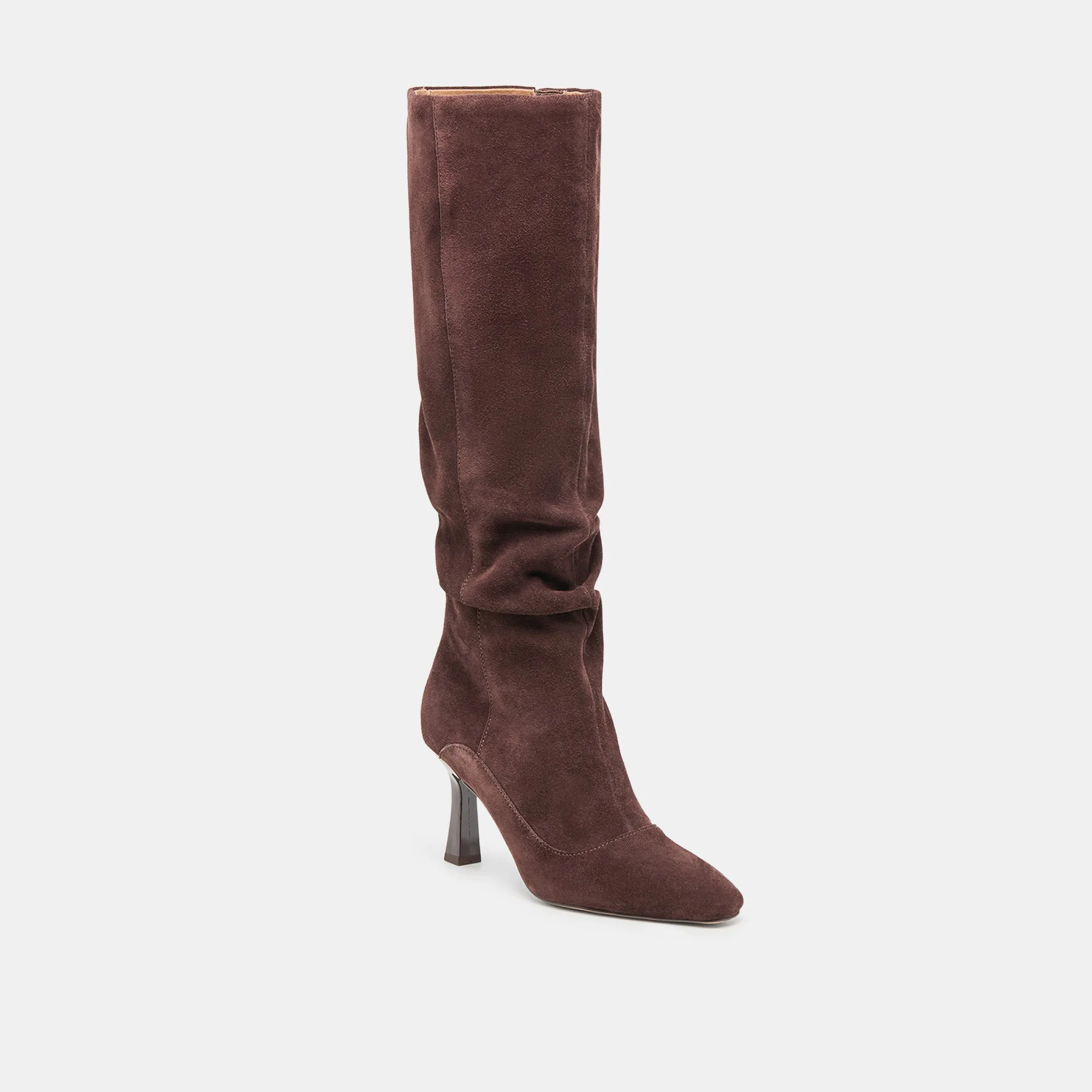 LOUSA BOOTS MAHOGANY SUEDE Neutral Pair Perfect Fit