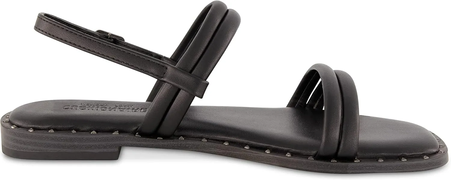CUSHIONAIRE Women's Virgo flat sandal  Memory Foam
