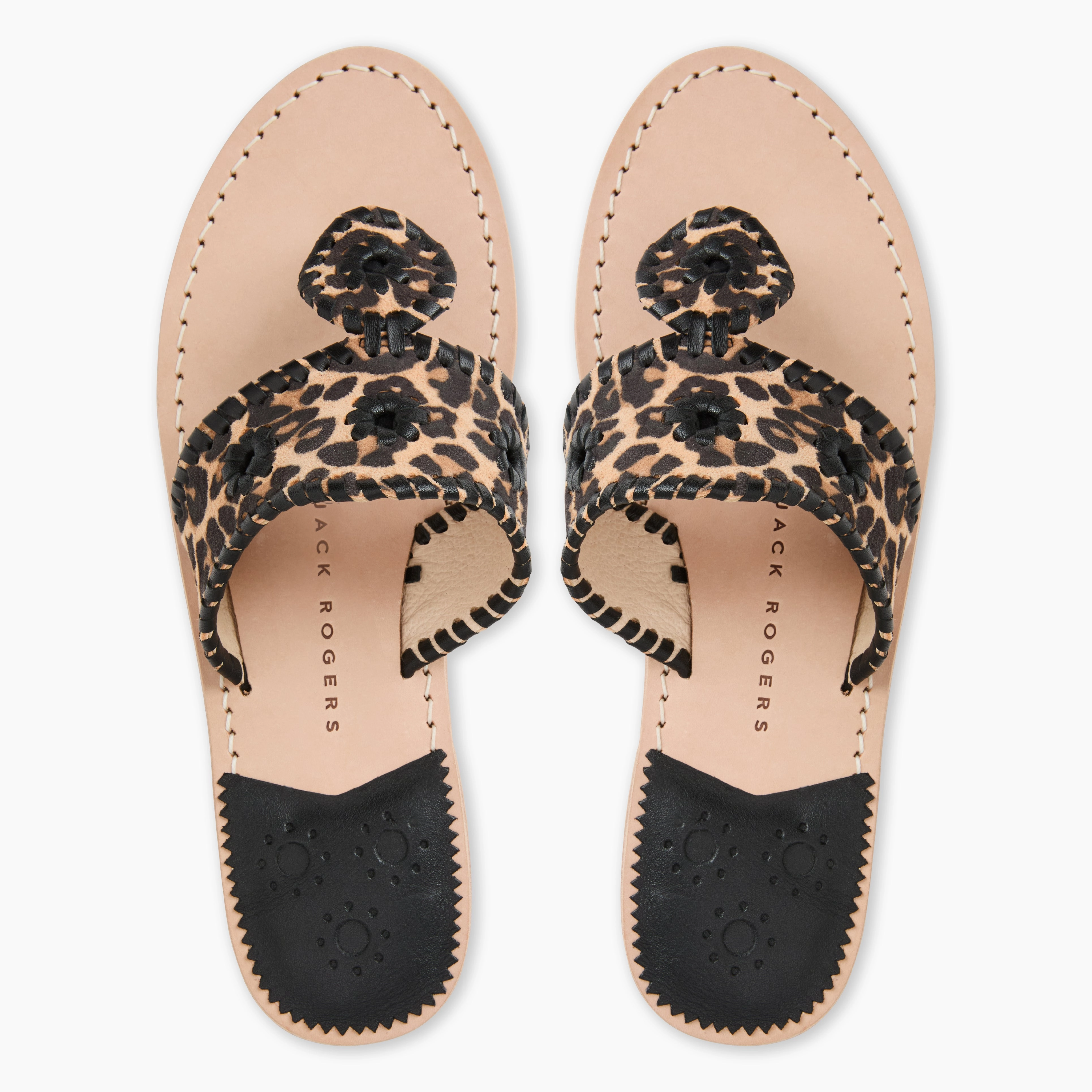 Move Easy ventilation channels Jacks Leather Flat Sandal