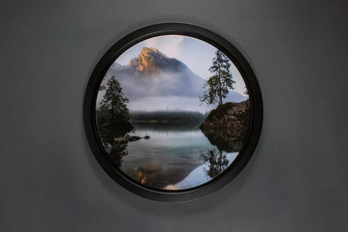Custom-Sized Impress Framed Round/Oval Stretchers