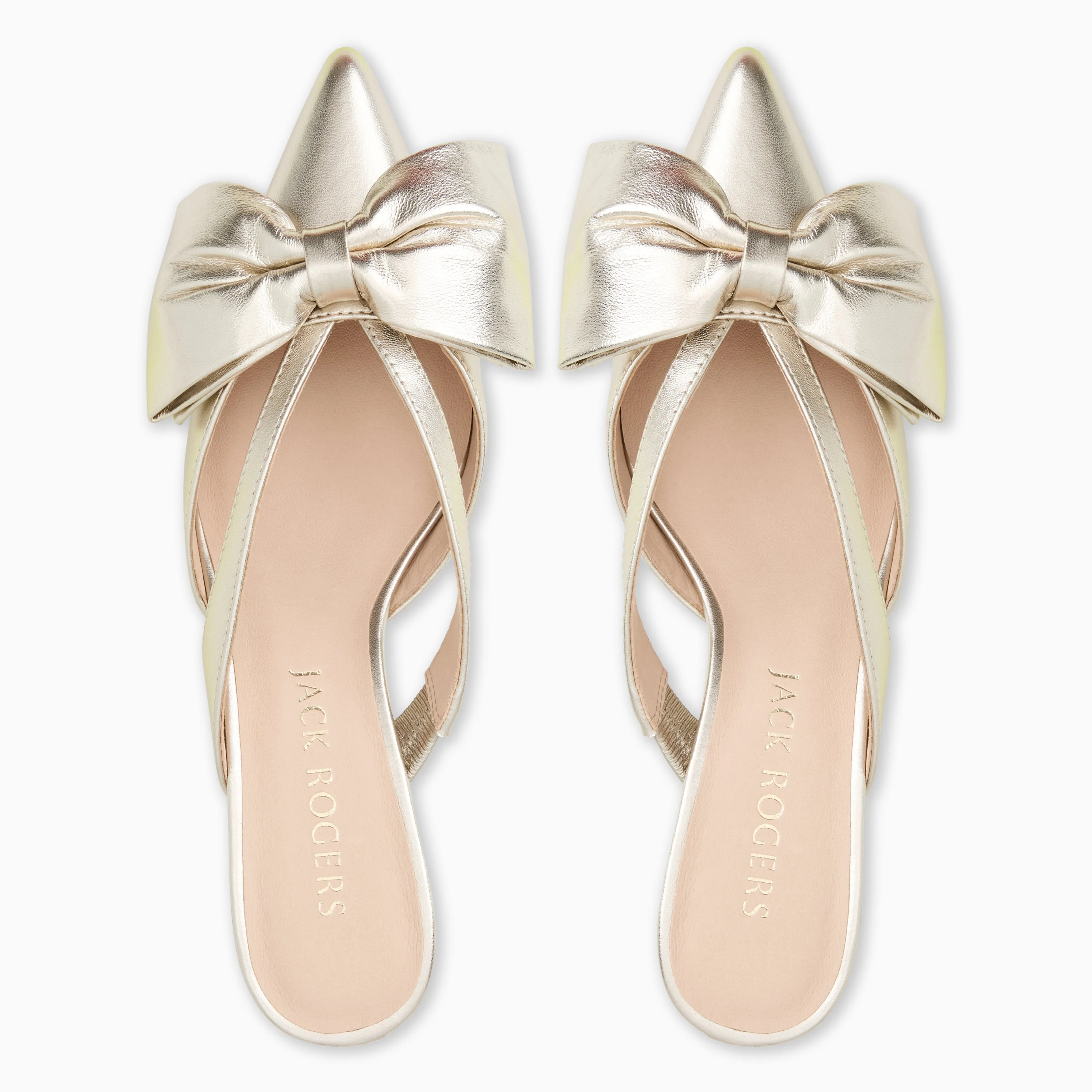 Instant Confidence Cynthia Bow Leather Kitten Heel Mule