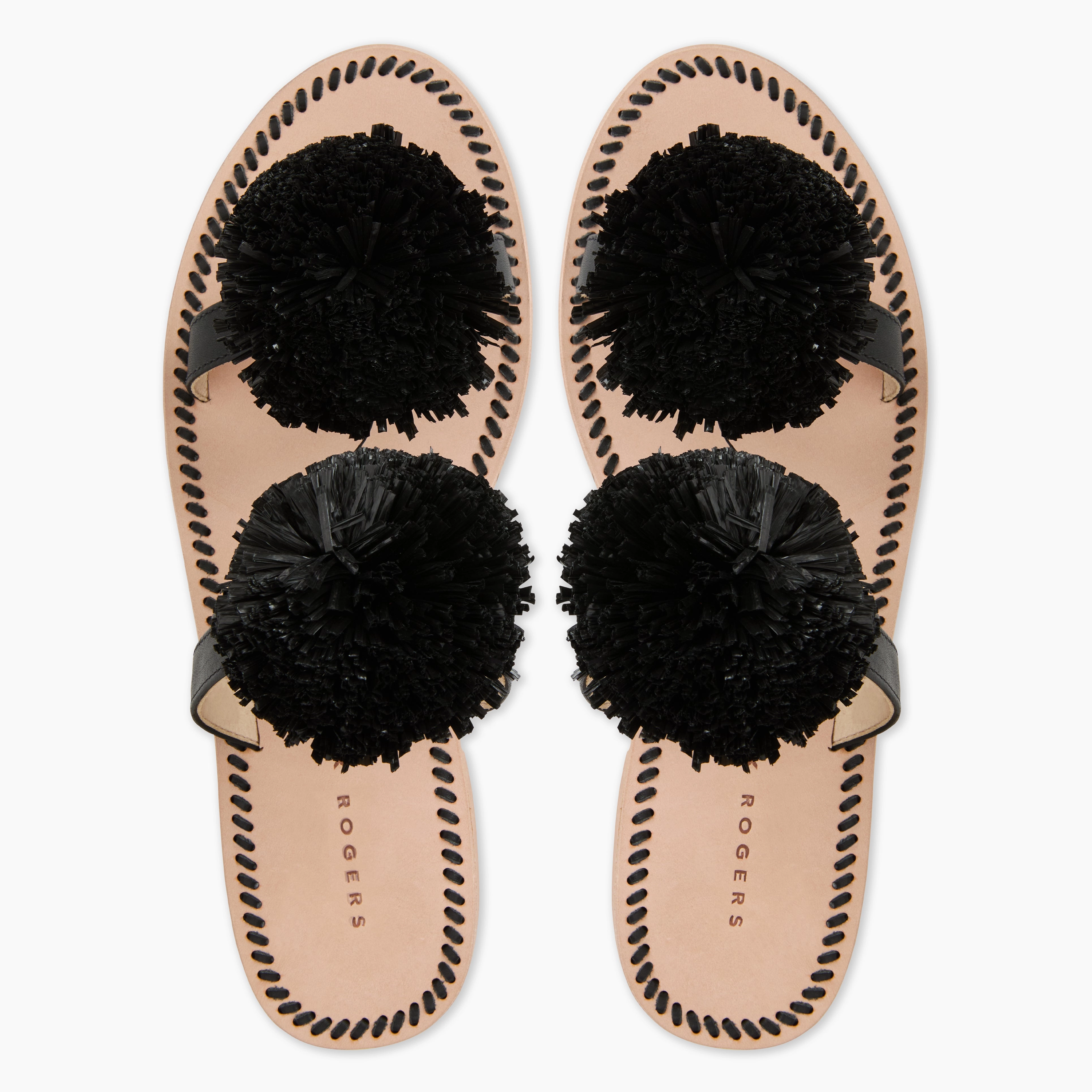 Daffodil Raffia Flat Sandal Breathable Footwear