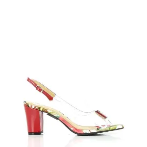 Dalessi Dazzle Red Slingback Heels