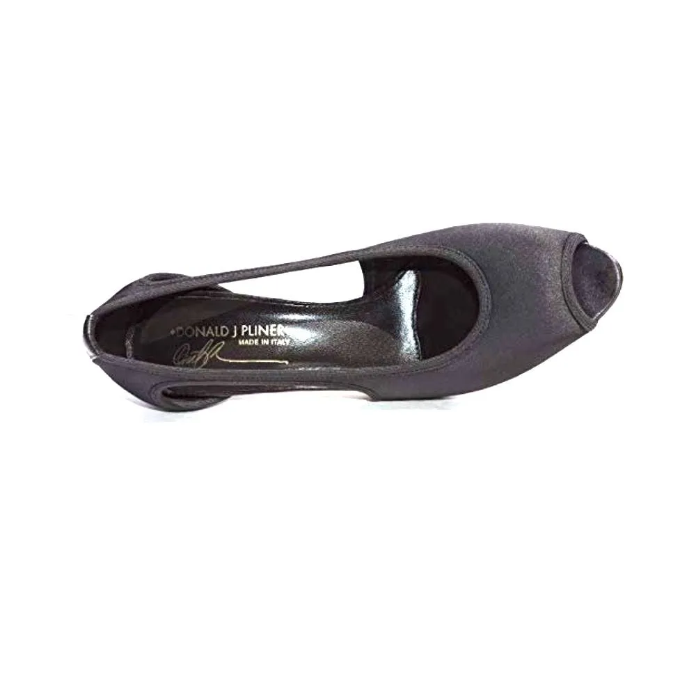 Danda Black Satin Donald Pliner Pumps