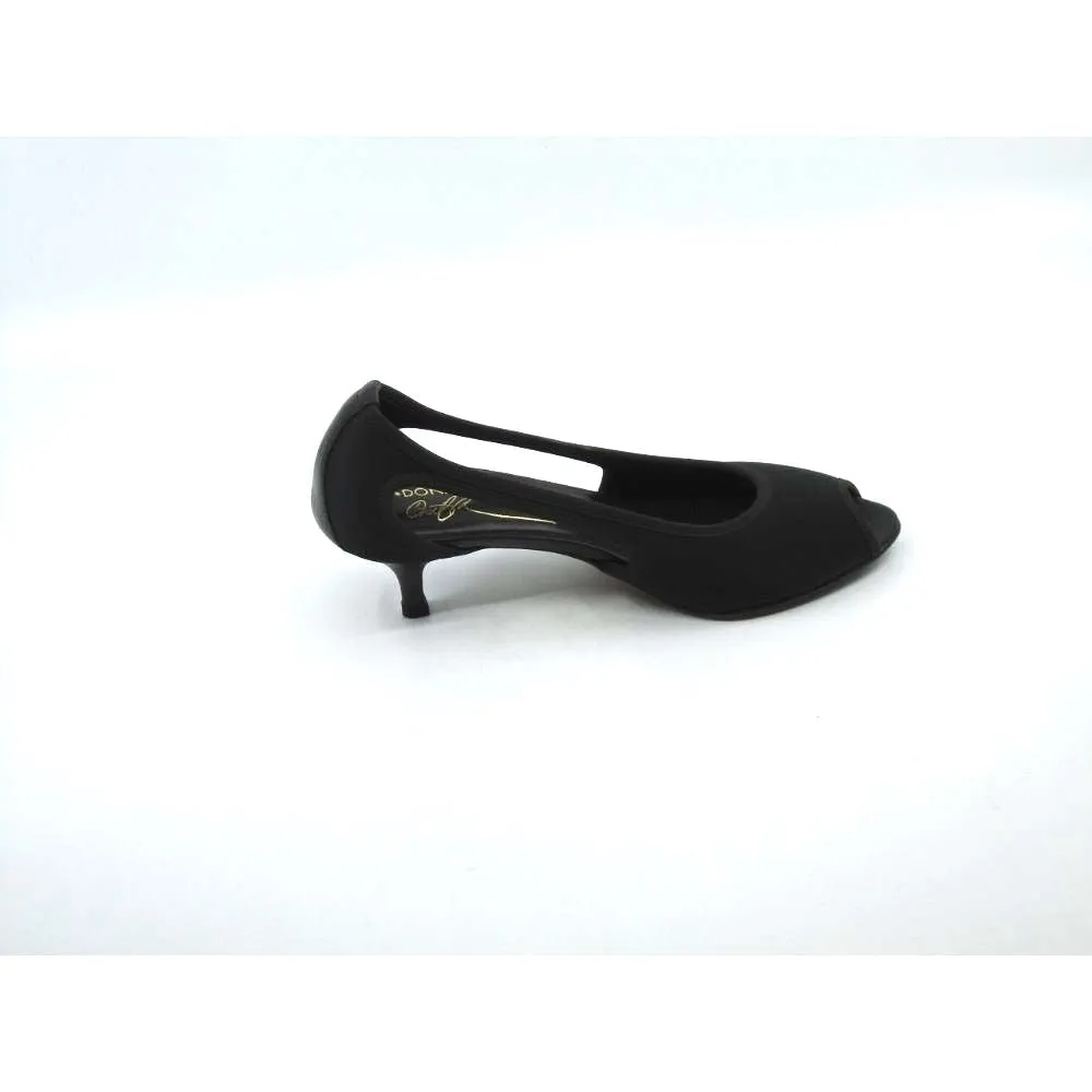 Danda Black Satin Donald Pliner Pumps
