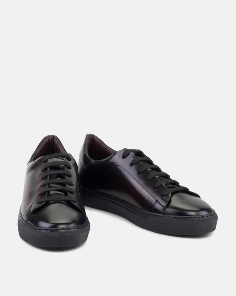 Fresh Fit Dark Brown Dress Sneaker in Black Soles