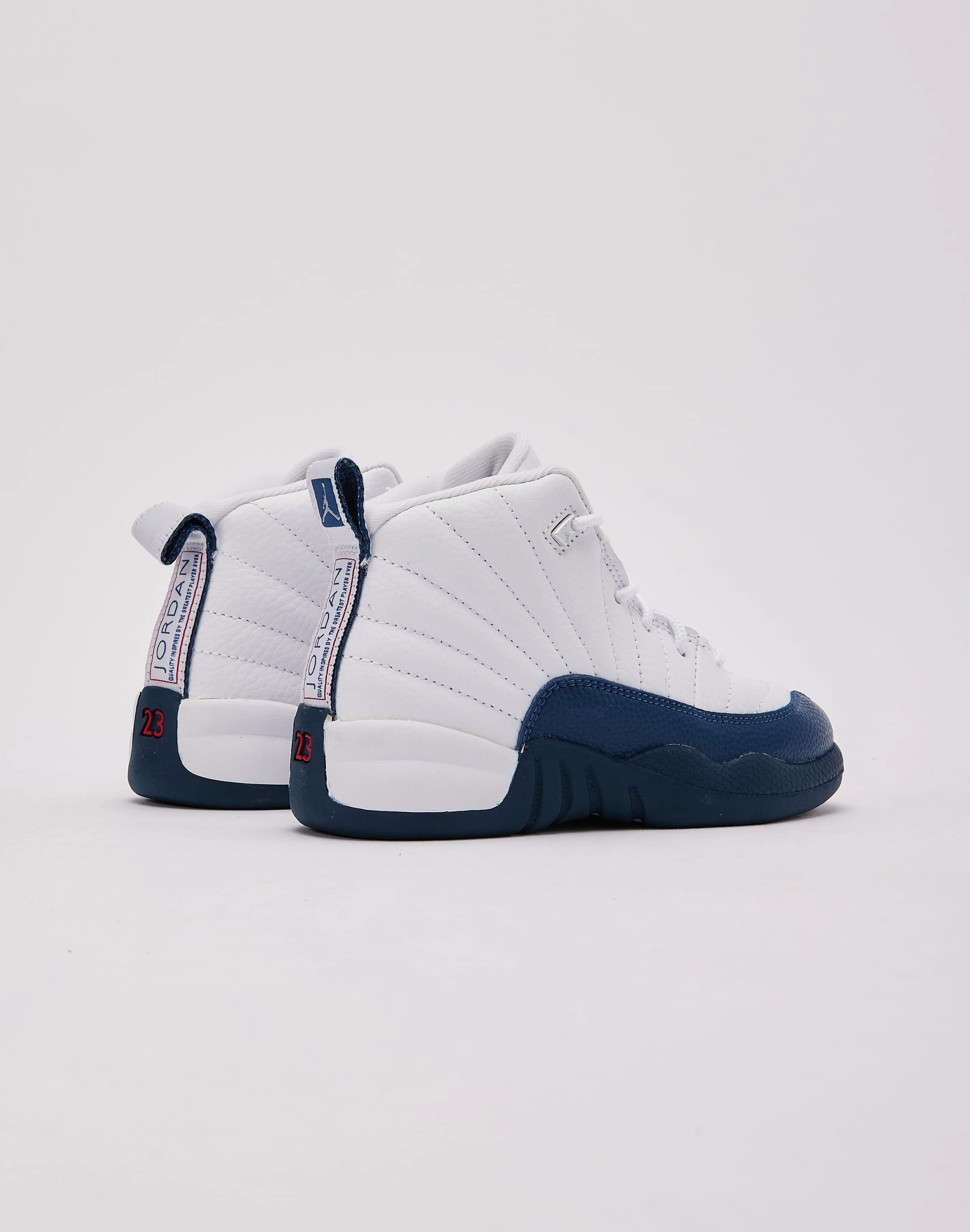 Compression Midsole Jordan Air Jordan 12 Retro 'French Blue and White' Pre-School