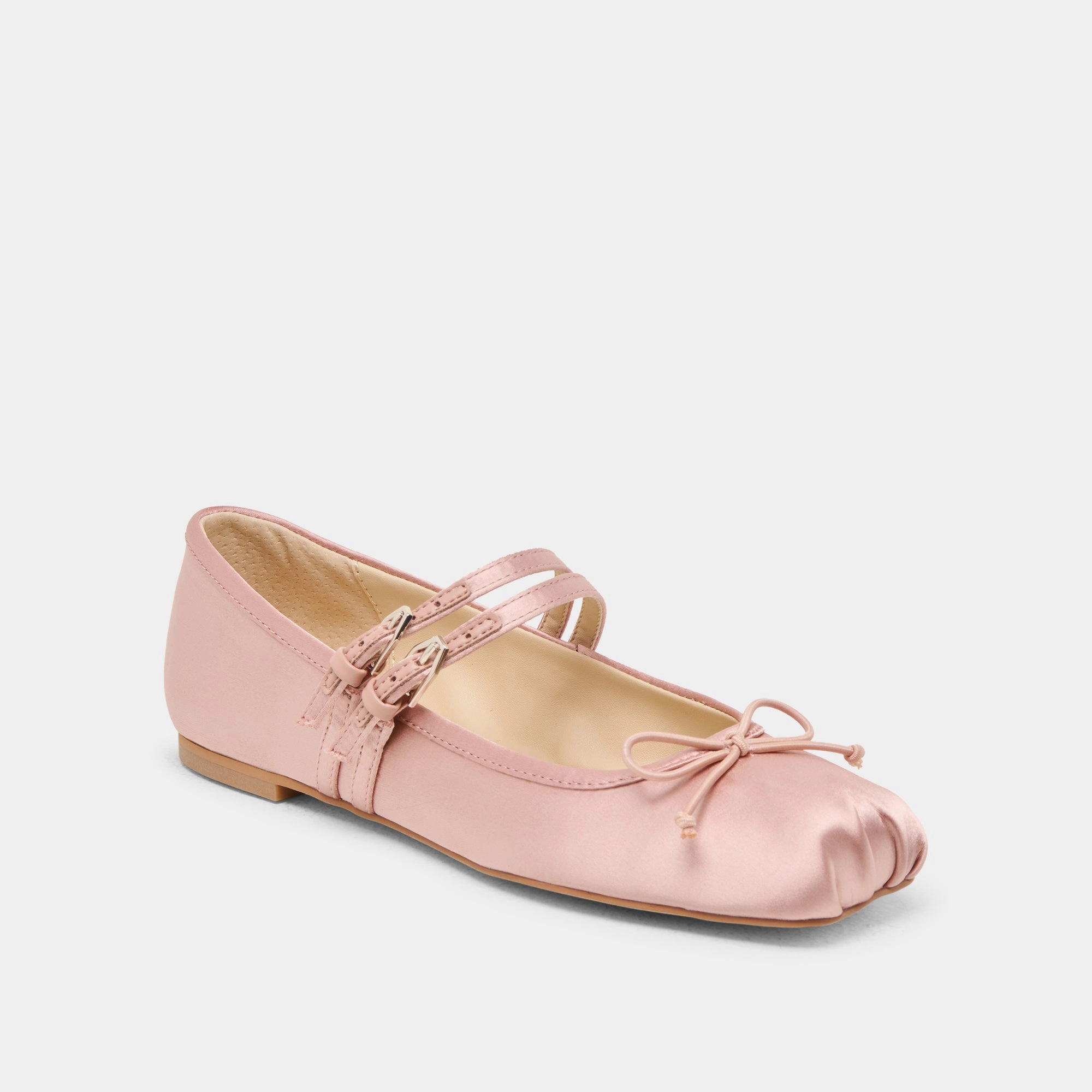 GIBSEN BALLET FLATS BLUSH SATIN Hand Wash