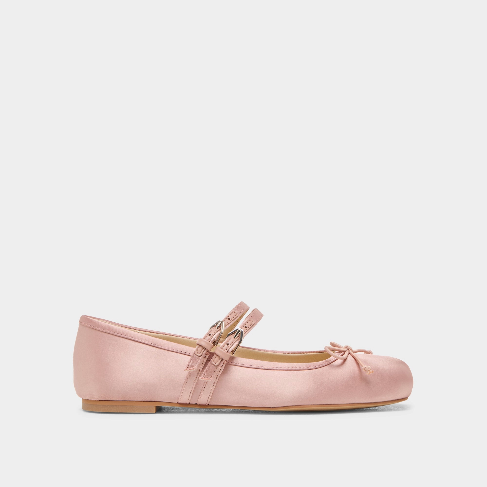 GIBSEN BALLET FLATS BLUSH SATIN Everyday Slip Soft Walk