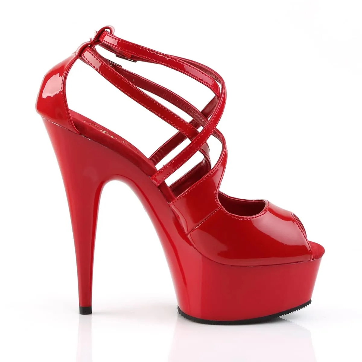 DELIGHT-612 Ankle Peep Toe High Heel