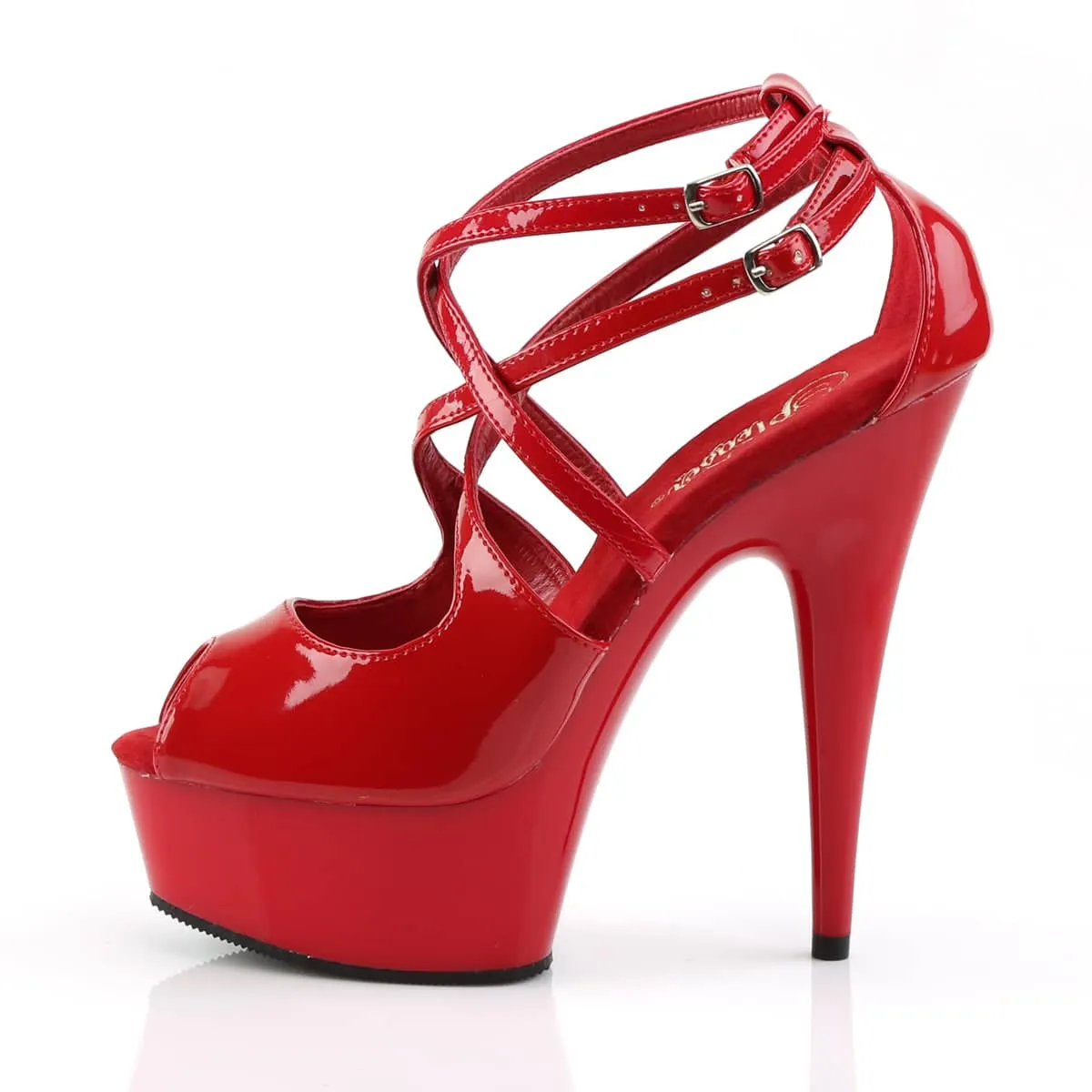 DELIGHT-612 Ankle Peep Toe High Heel