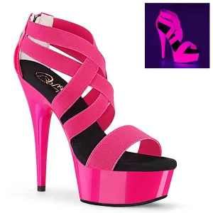 DELIGHT-669UV Pink Ankle Sandal High Heel