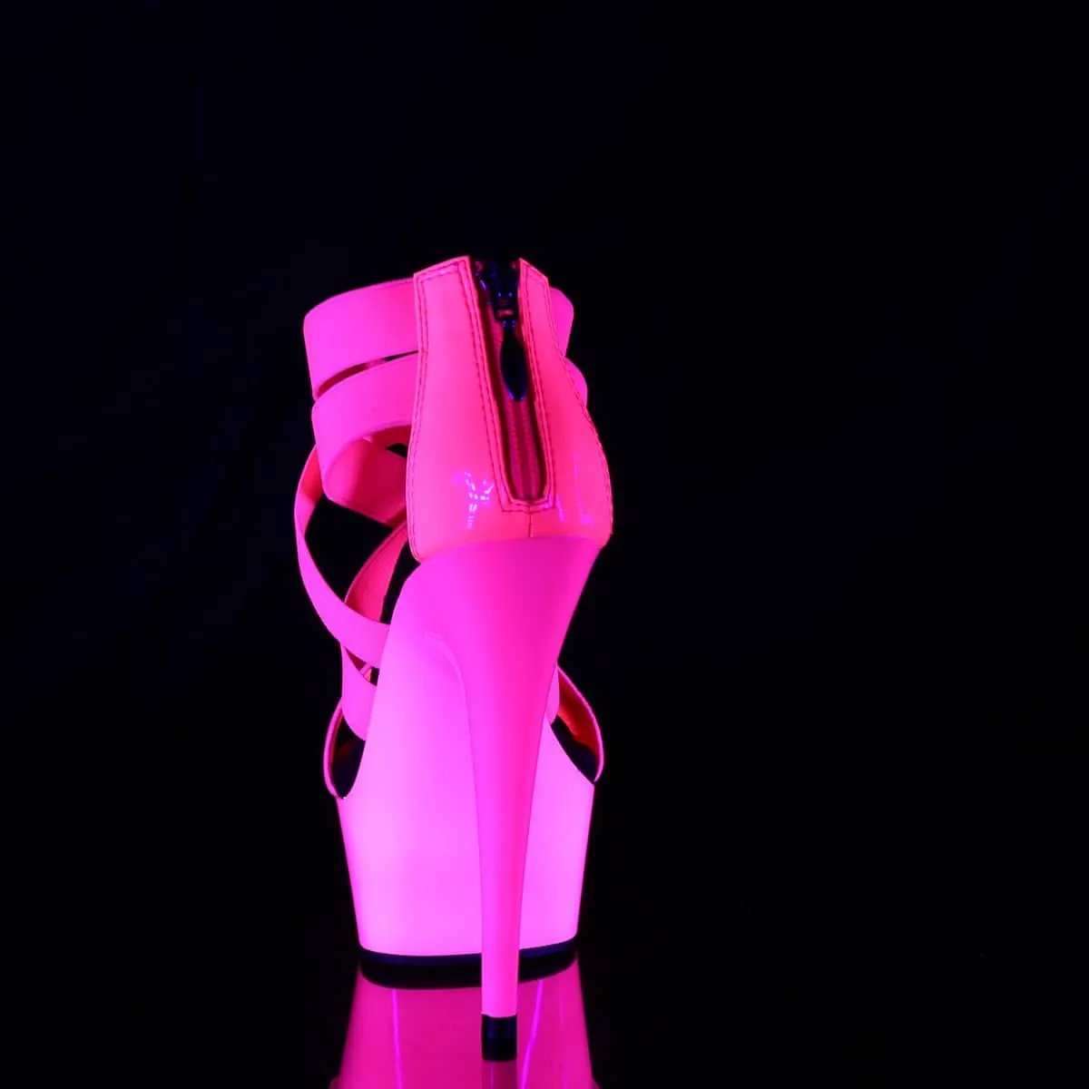 DELIGHT-669UV Pink Ankle Sandal High Heel