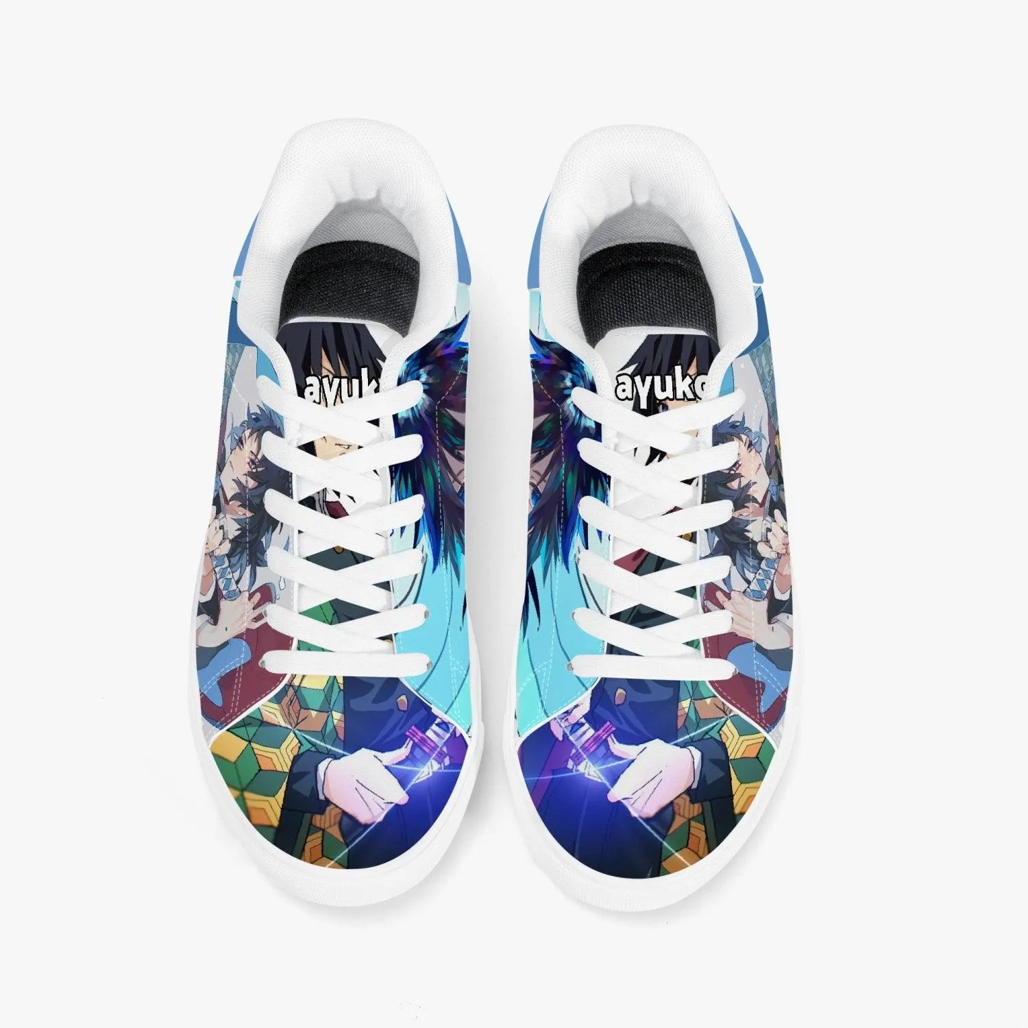 Demon Slayer Giyu Tomioka Skate Anime Shoes