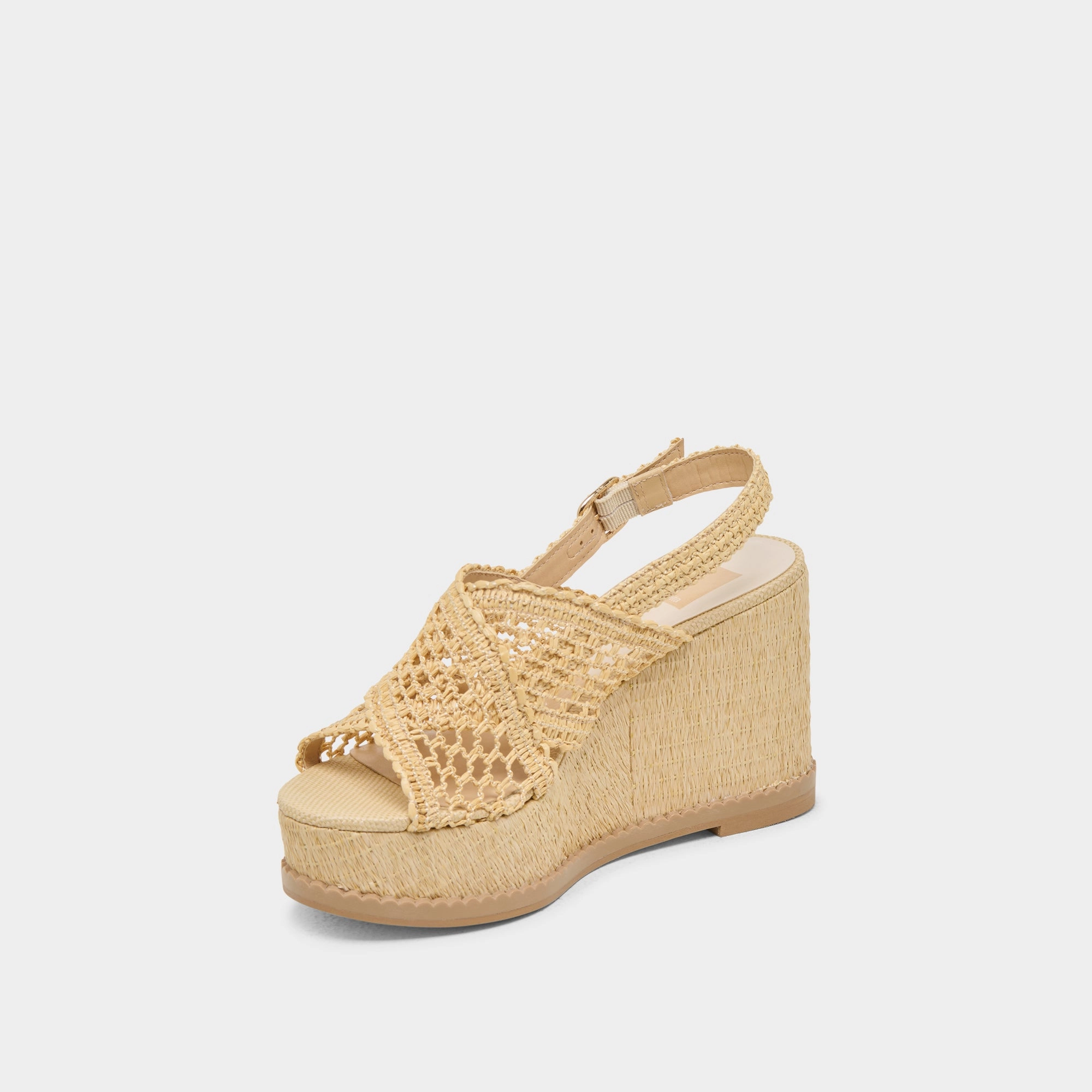 DEXLER WEDGES LT NATURAL WOVEN RAFFIA Maximum arch coastal