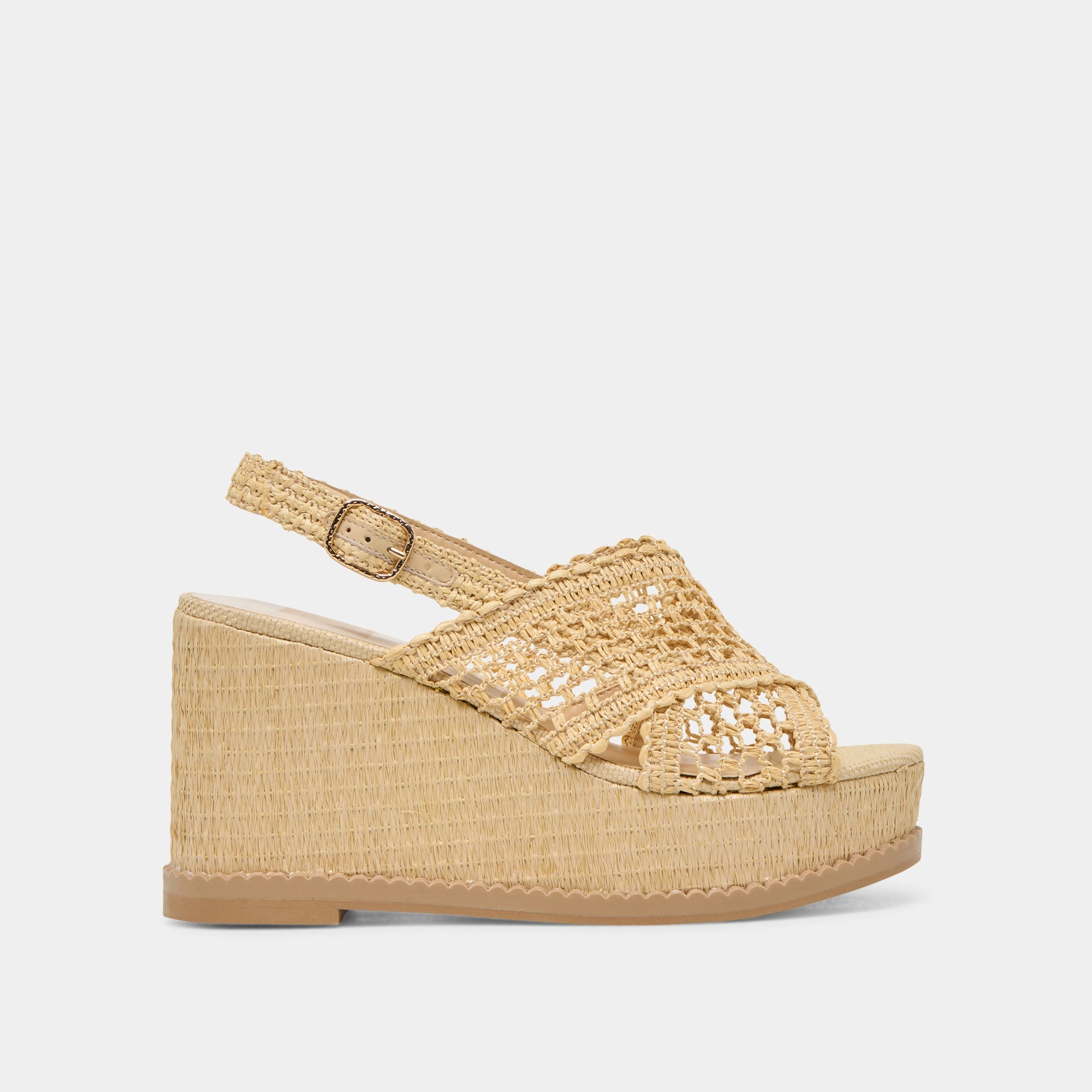 Superior DEXLER WEDGES LT NATURAL WOVEN RAFFIA