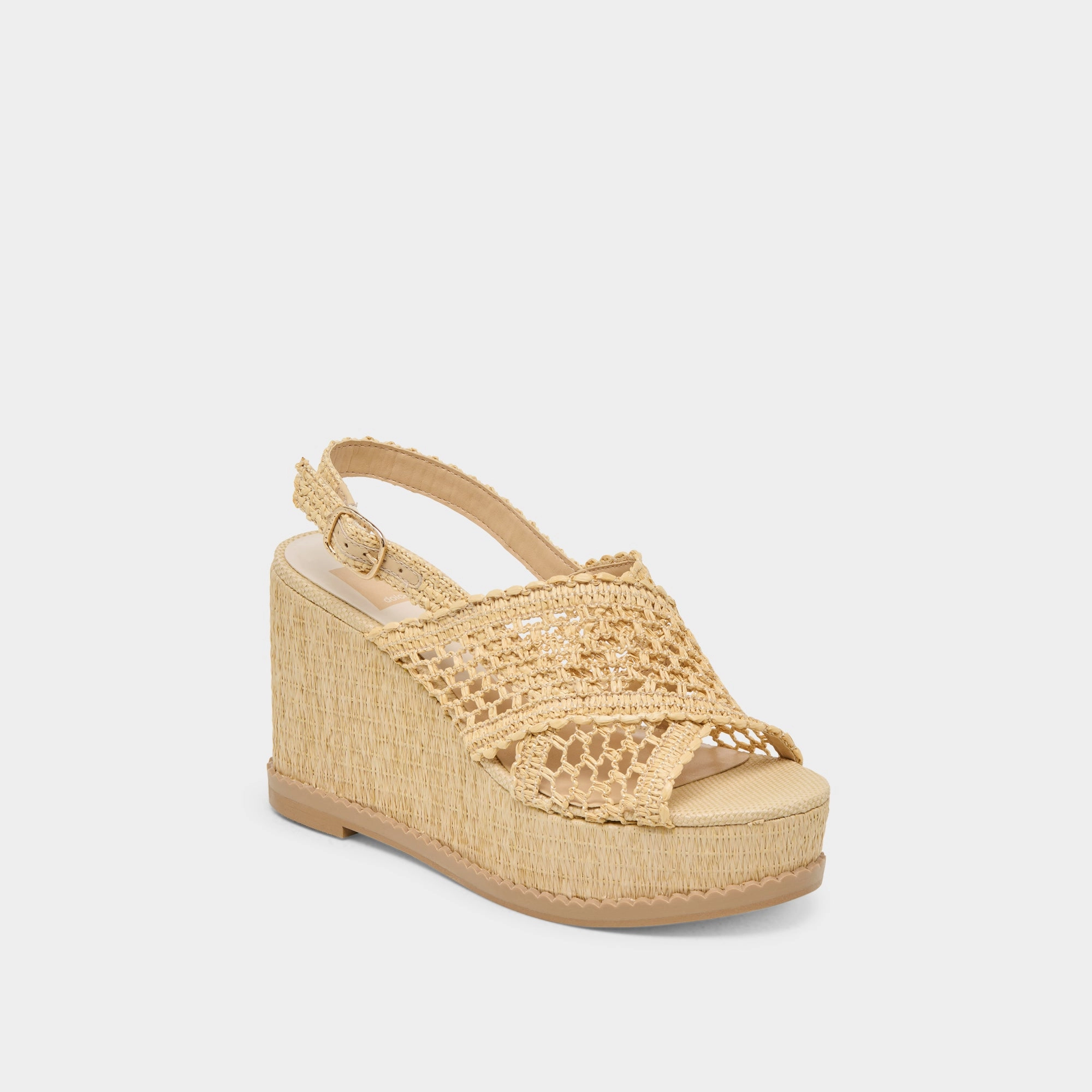 DEXLER WEDGES LT NATURAL WOVEN RAFFIA birthday party smoothest