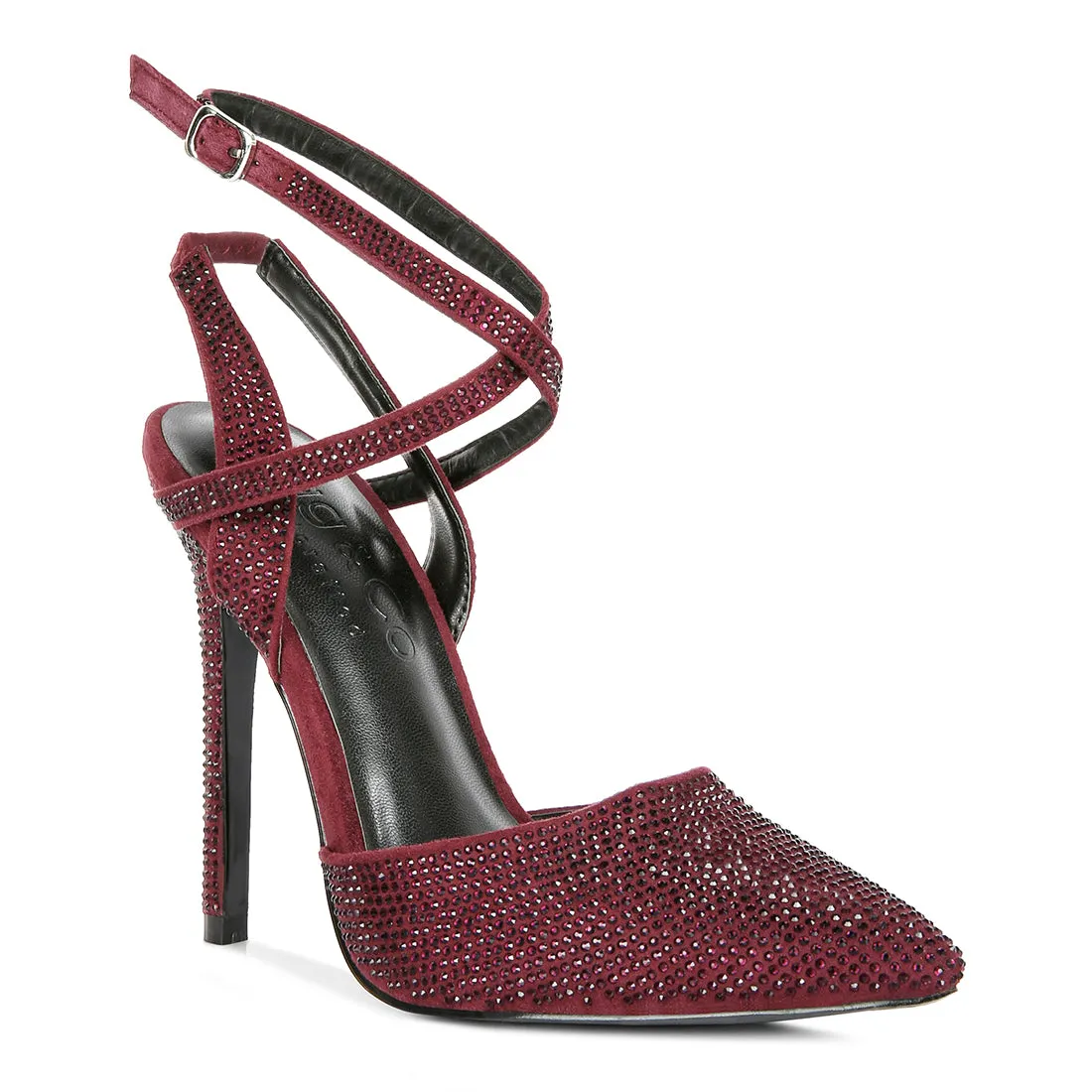 Diamante Studded High Heeled Sandal