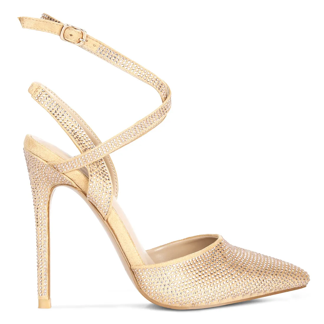 Diamante Studded High Heeled Sandal
