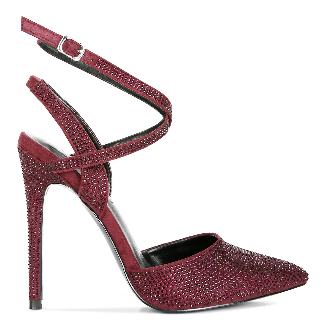Diamante Studded High Heeled Sandal