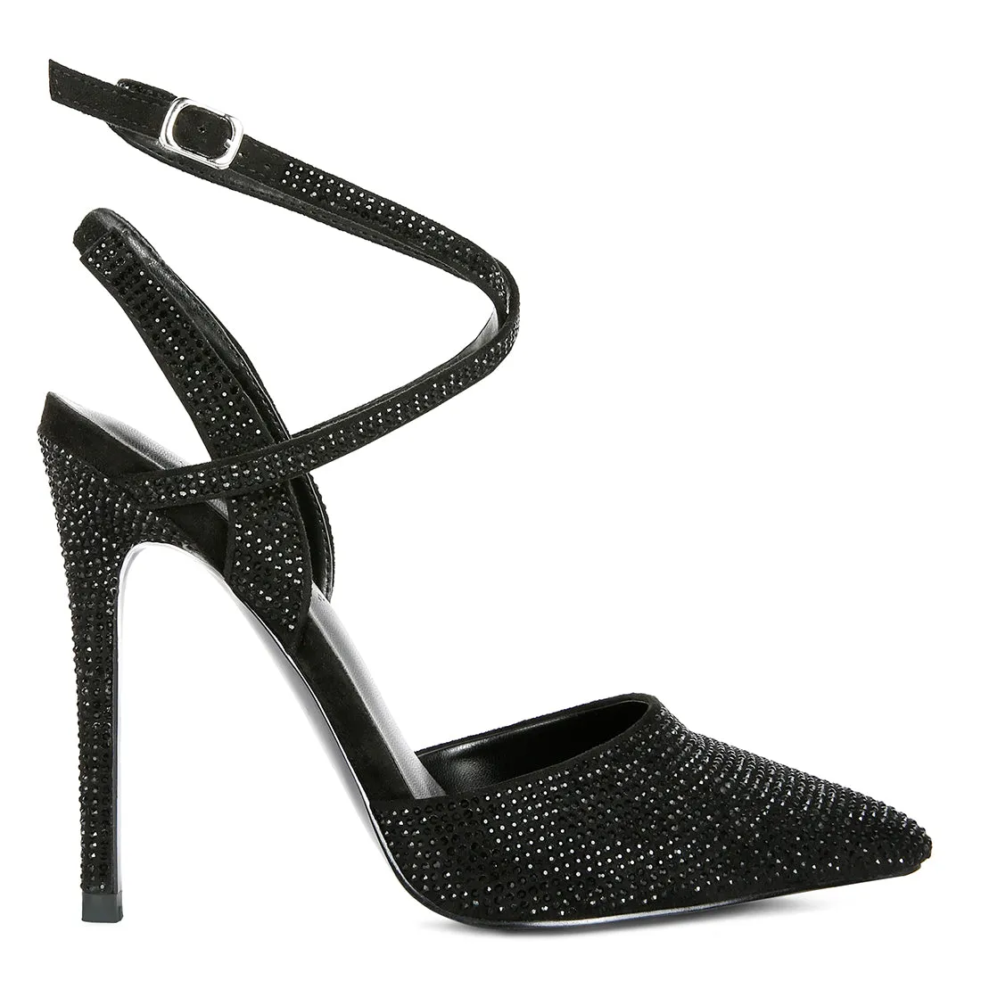 Diamante Studded High Heeled Sandal