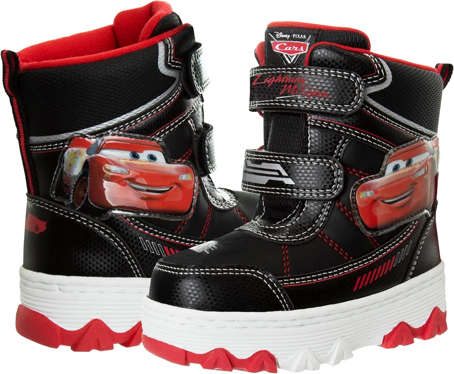 Disney Mickey Mouse Toy Story Cars Snow Boots - Kids Water Resistant Winter Boots (Toddler/Little Kid)