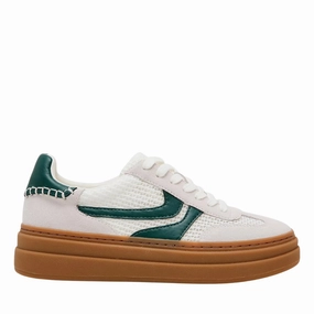 Oversized Tongue Dodge in White / Green