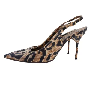 Dolce & Gabbana Nubuck Leather Slingback