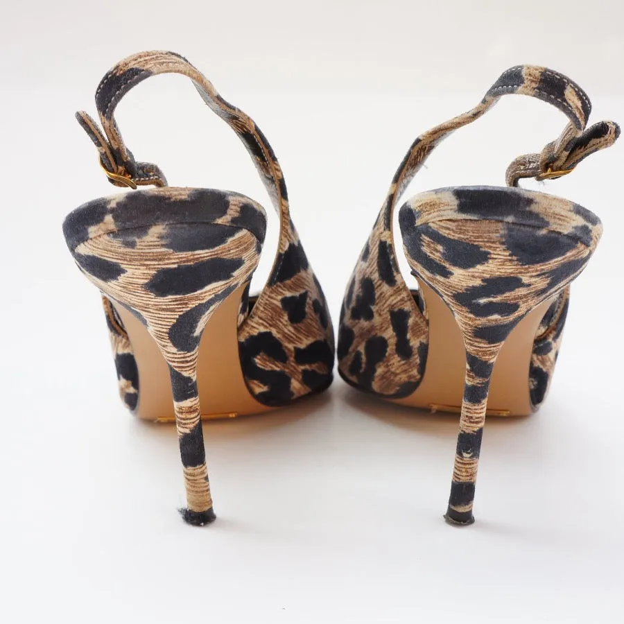Dolce & Gabbana Nubuck Leather Slingback