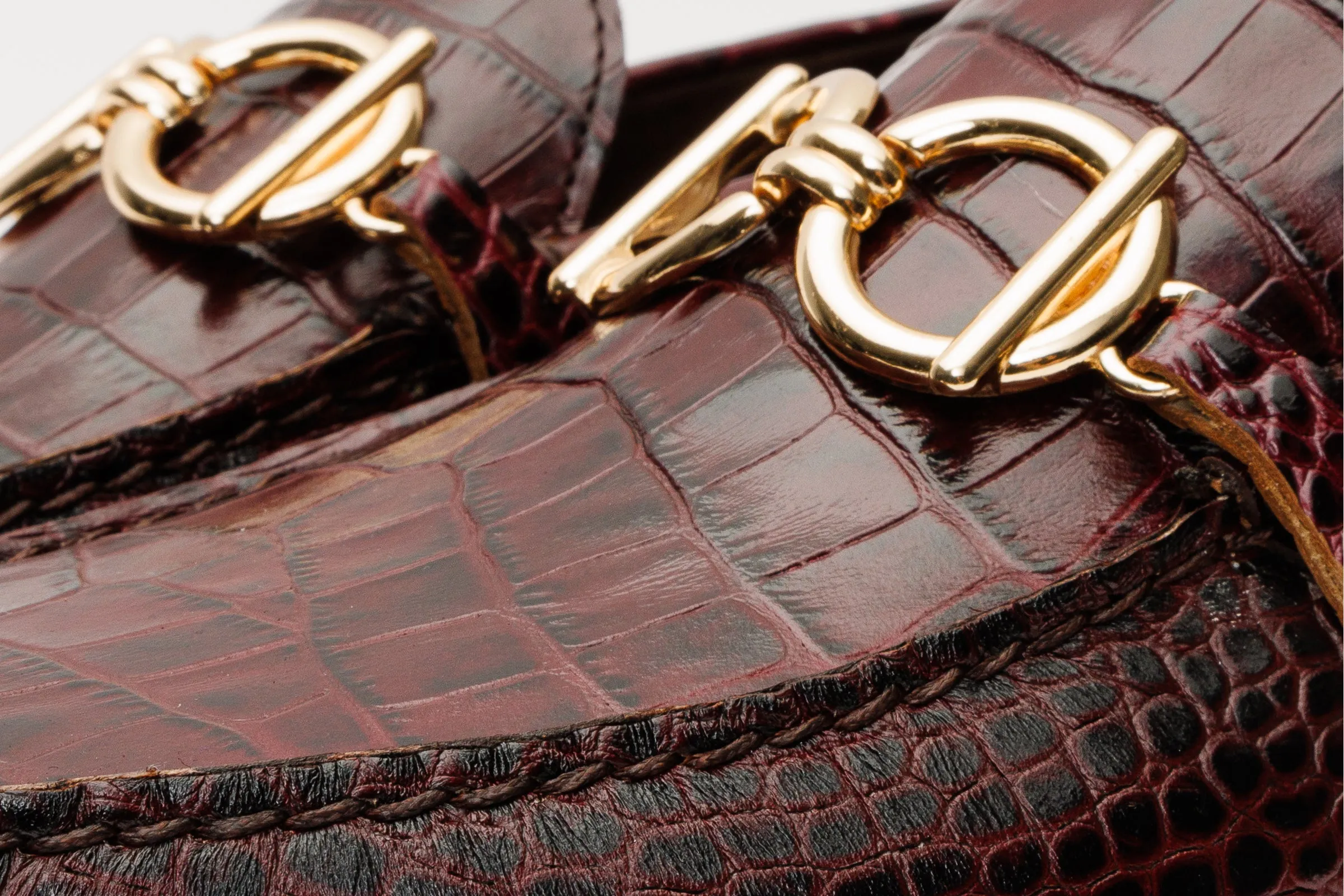 The Pisa Burgundy Leather Bit Drive Loafer Men Shoe No Pain