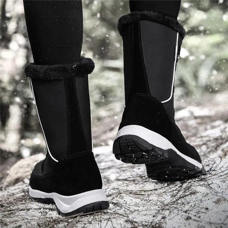 Dyavor Women Waterproof Non-slip Orthopedic Snow Boots