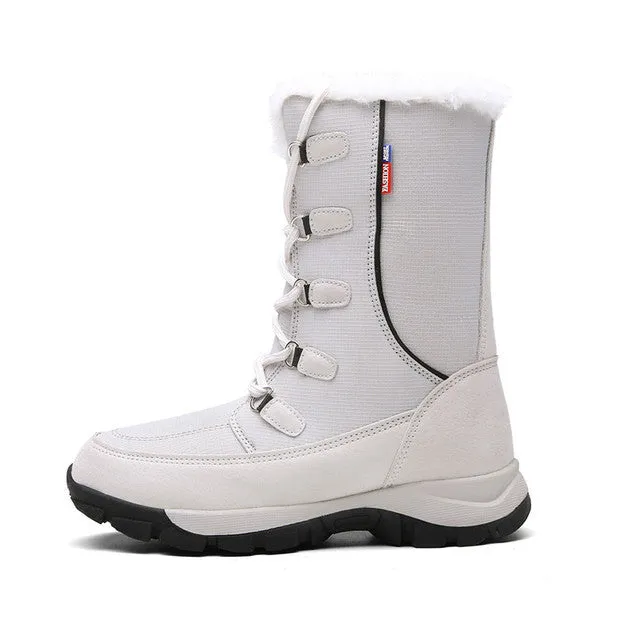 Dyavor Women Waterproof Non-slip Orthopedic Snow Boots