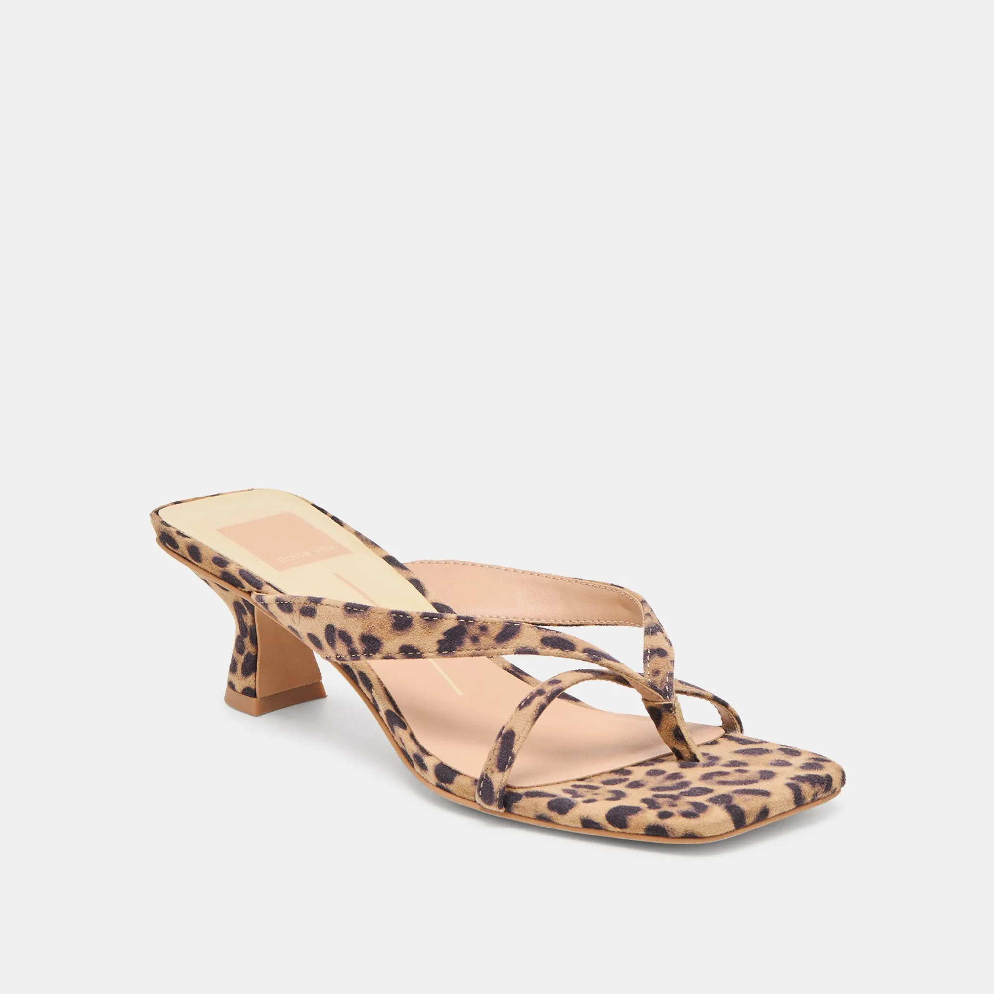 Comfy Pumps BREVEL HEELS DK LEOPARD PRINTED SUEDE
