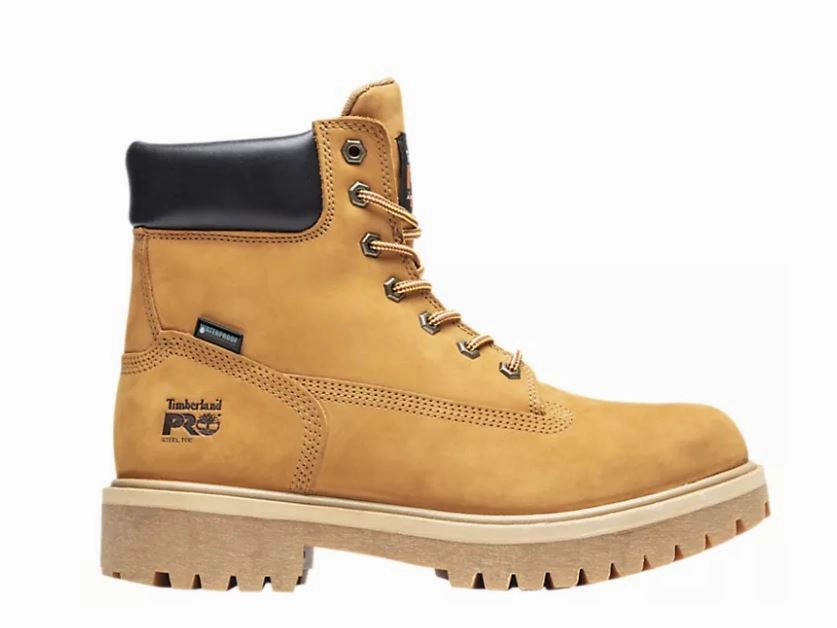 Waterproof Nano Coating Non Marking Outsole Men's Direct Attach 6" Steel Safety Toe Work Boots