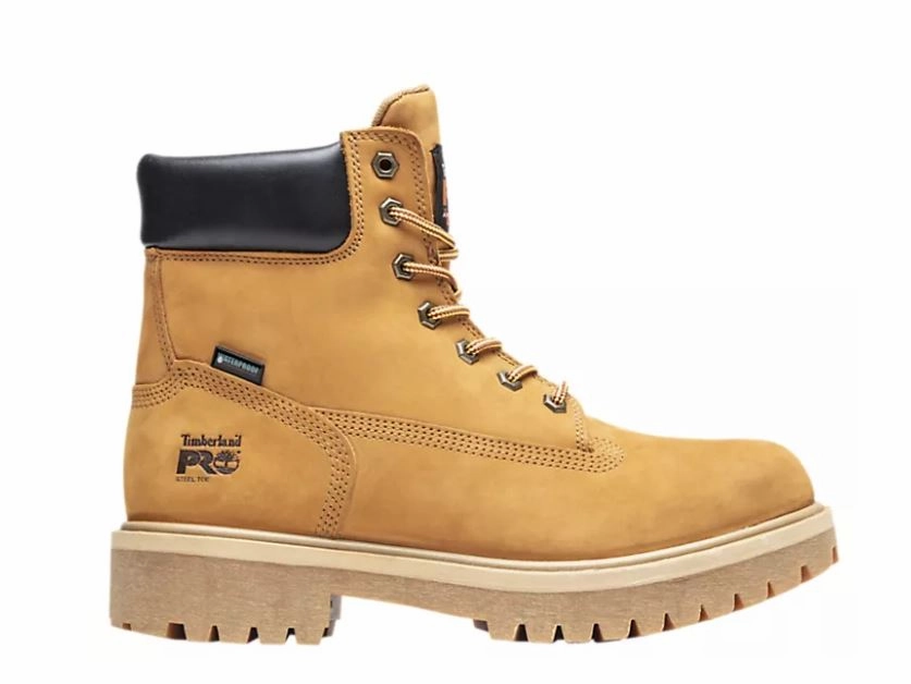 Men's Direct Attach 6" Steel Safety Toe Work Boots Ultra-soft shock absorption