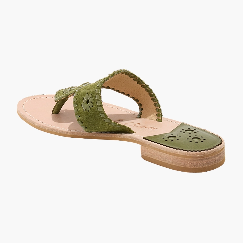 Jacks Suede Flat Sandal Wave Fun