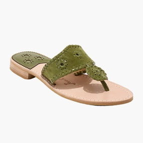Jacks Suede Flat Sandal ventilation channels