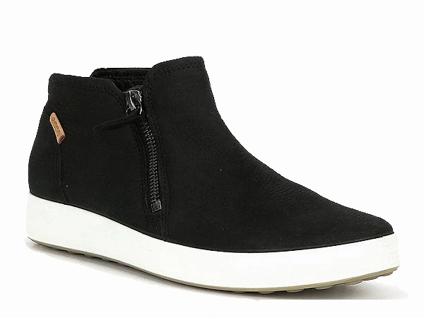 ankle - support Ecco Soft 7 Low Black Women's