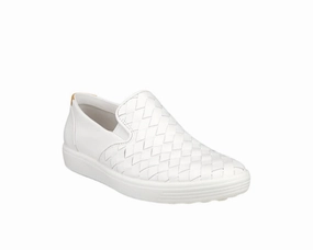 ECCO SOFT 7 WOVEN SLIP-ON WOMEN'S travel - style Hyperlock Lacing System