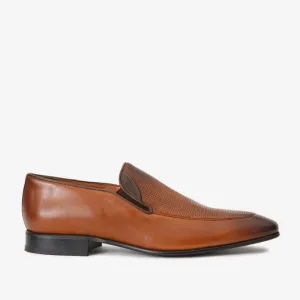 The Migues Tan Leather Loafer Men  Shoe Refined Shape