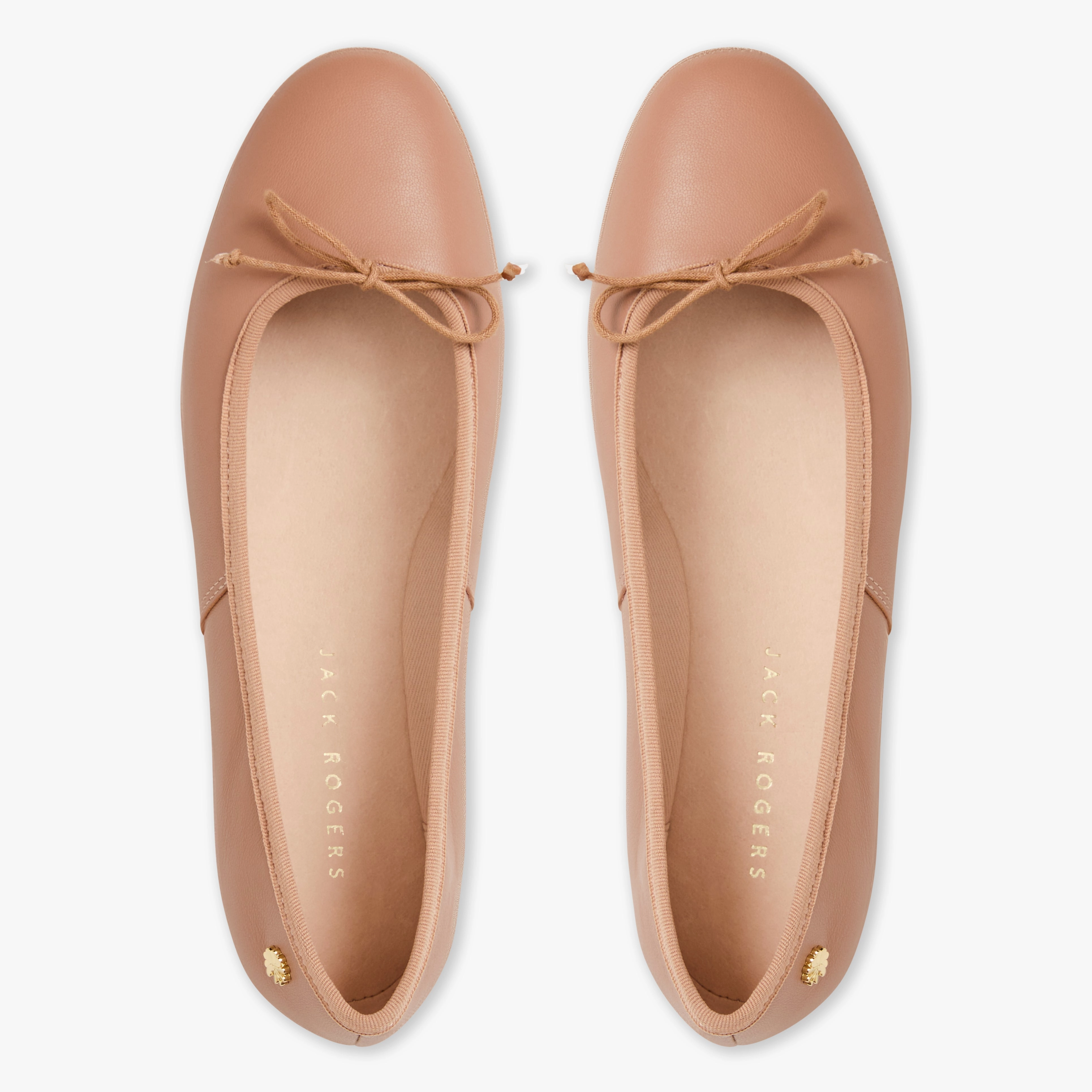 Bettie Leather Ballet Flat Minimalist Vibe Dance Glow