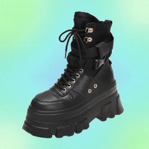 eGirl Boots Platform Shoes - Black