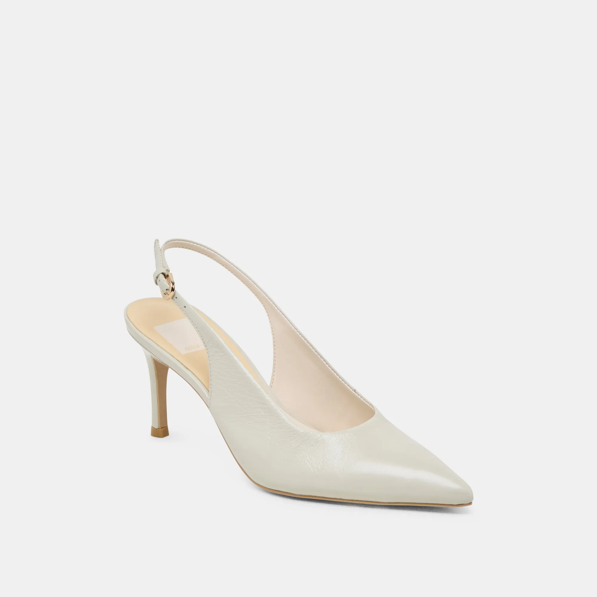 ELASI HEELS LIGHT SAGE LEATHER Paris Vibe