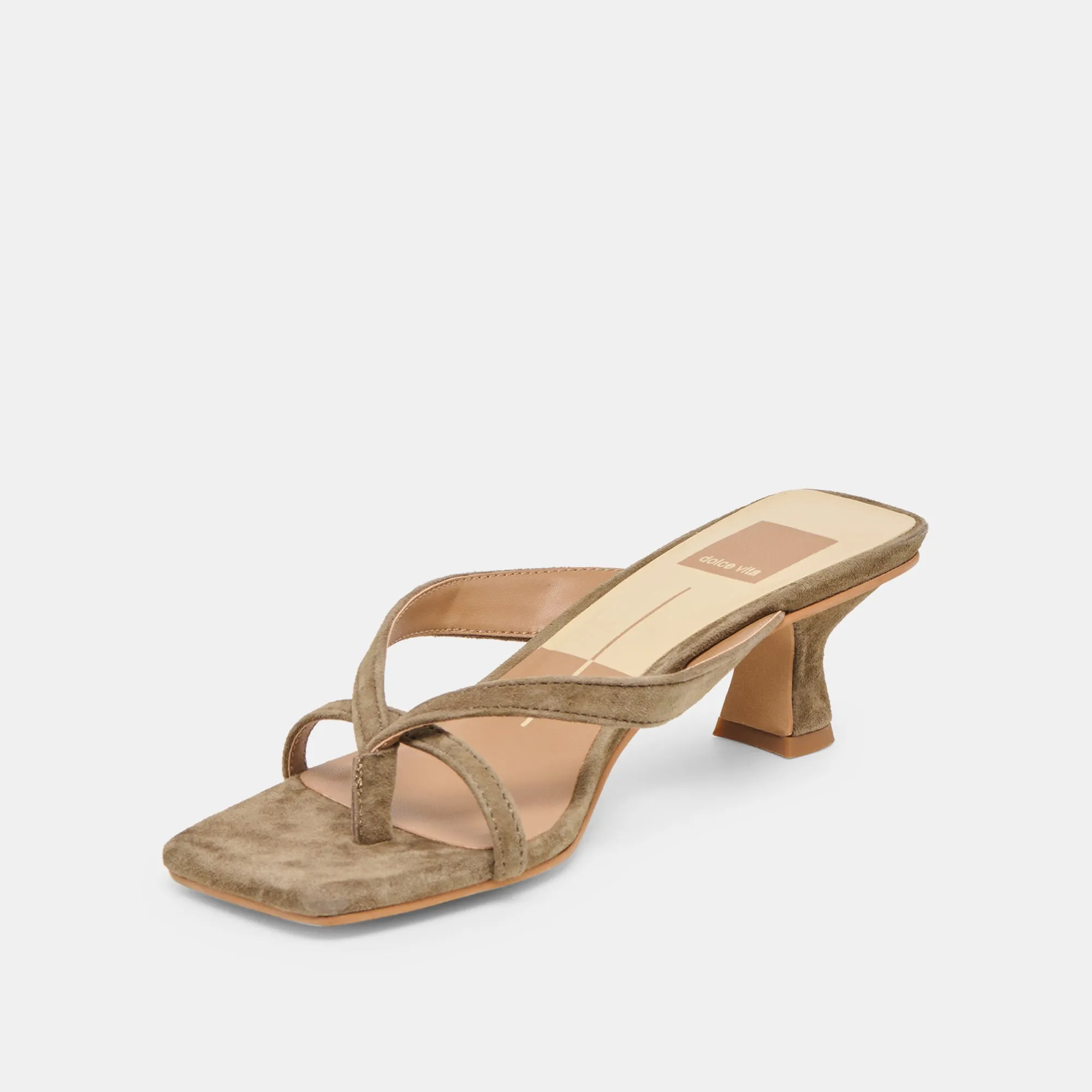 Business Look BREVEL HEELS OLIVE SUEDE