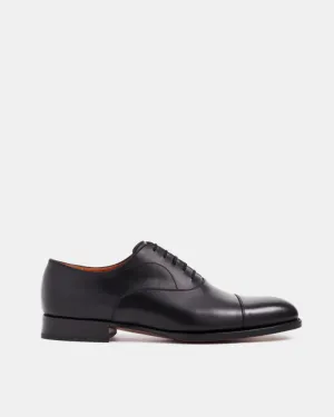 City Walk Minimal Stitch Black Cap Toe Oxford Dress Shoe