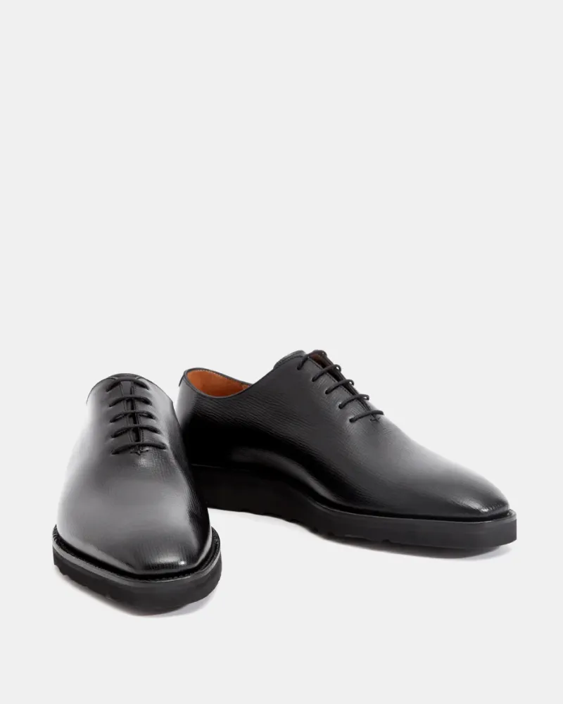 Black Wholecut Oxford Lightweight Dress Shoe Midday Comfort