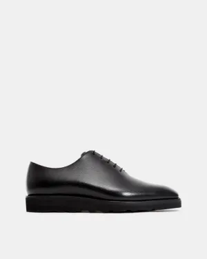 Black Wholecut Oxford Lightweight Dress Shoe Stand Firm Weather Fit