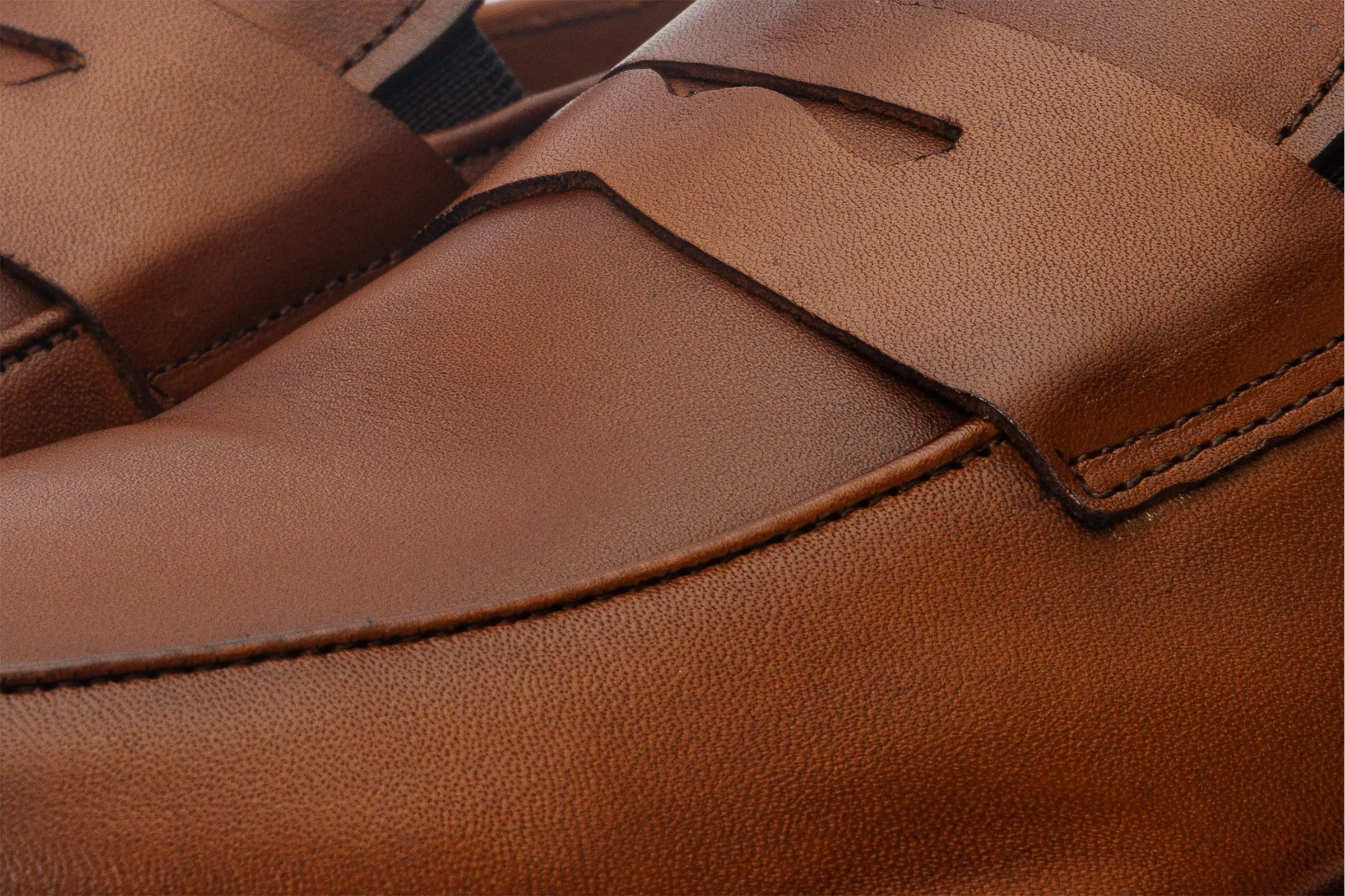 Focus Ready Vintage Mode The Marinka Tan Leather Shoe Penny Loafer Men Shoe