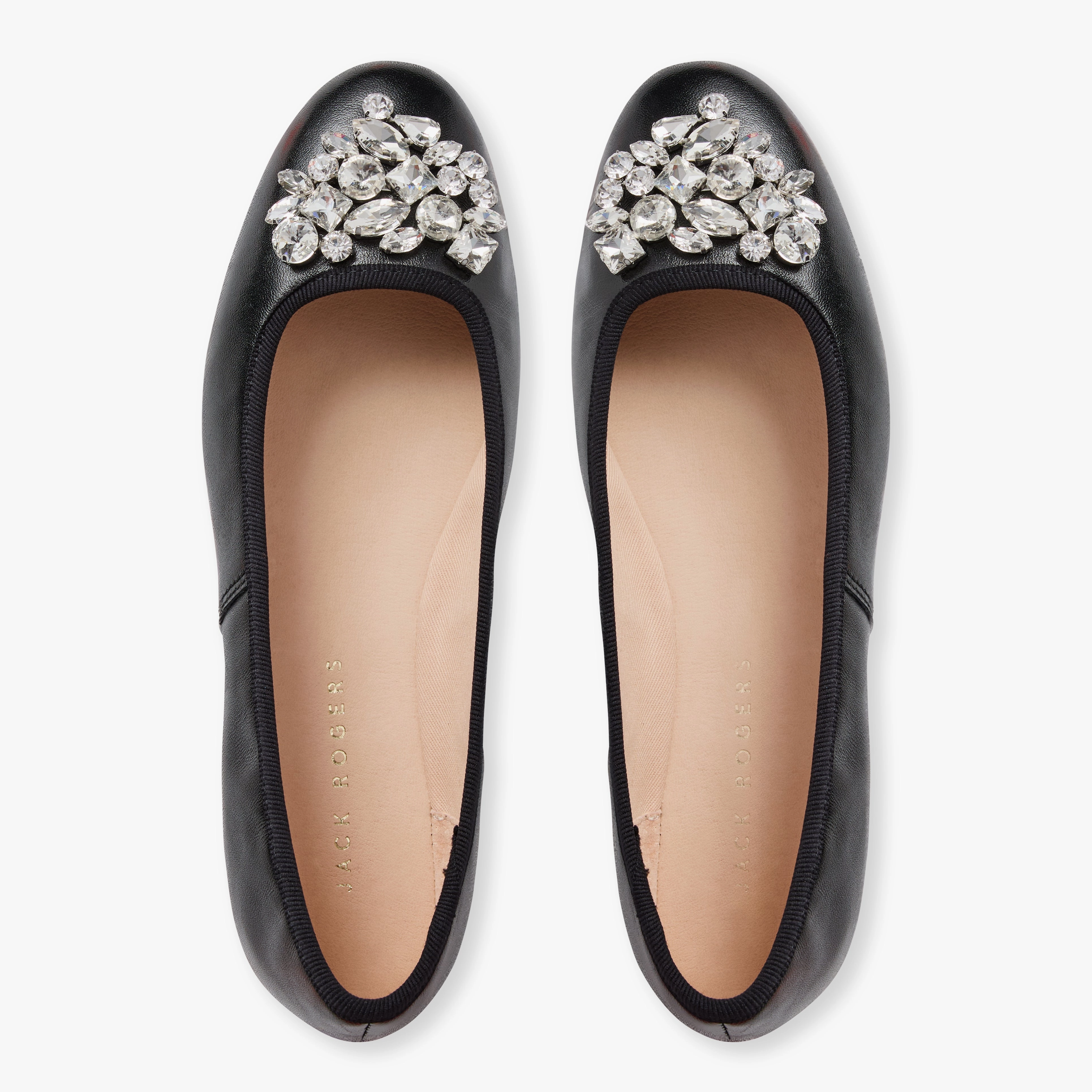 Expo Walk Romance Walk Ellina Jeweled Leather Ballet Flat